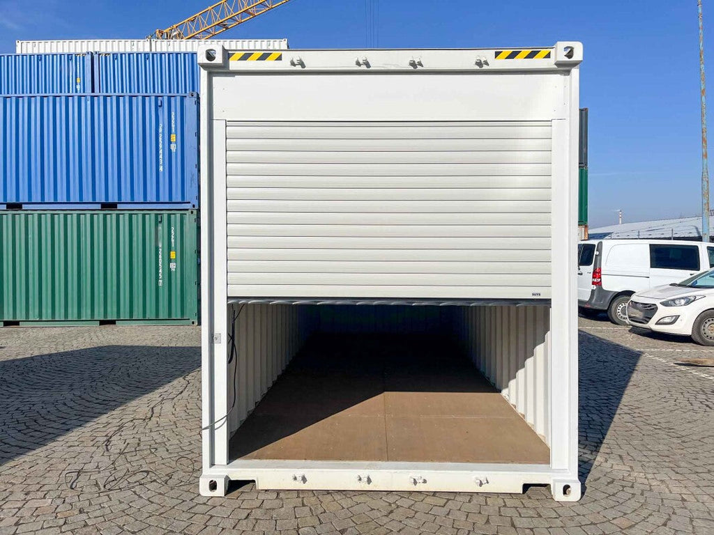 Contenitore 20 piedi High Cube con porte avvolgibili
